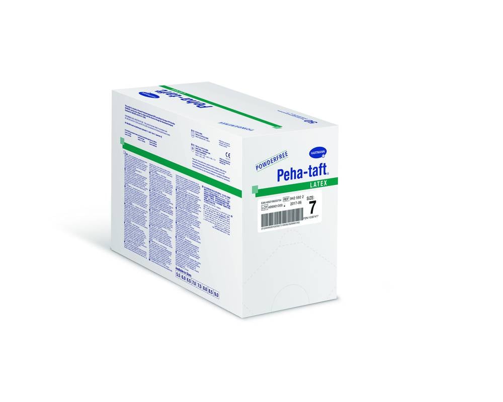 Hartmann puderfreie OP-Latex-Handschuhe Peha® taft