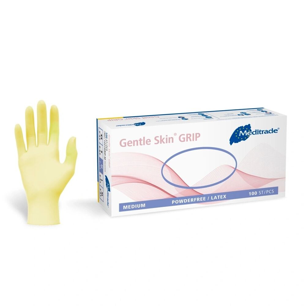 Meditrade Latex- Untersuchungshandschuhe Gentle Skin® GRIP