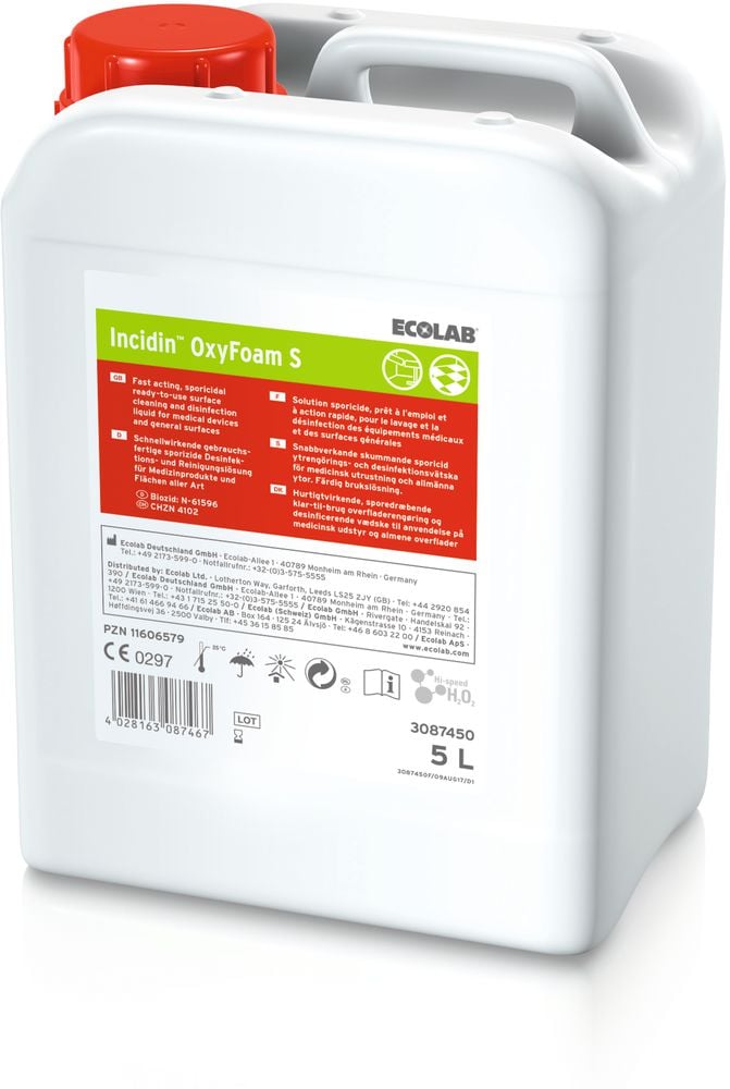 Ecolab Incidin™ OxyFoam S Reinigungs- und Desinfektionsschau