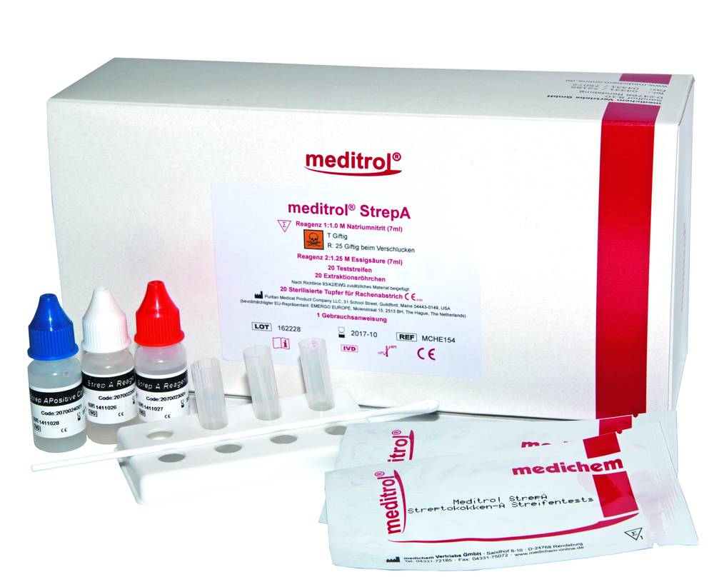 meditrol® Streptokokken A-Schnelltest - für Rachen-Abstrich