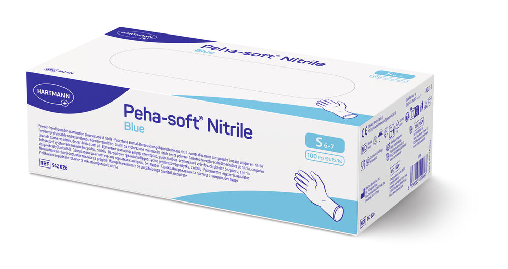 Hartmann Peha-soft Nitrile Blue Untersuchungshandschuhe