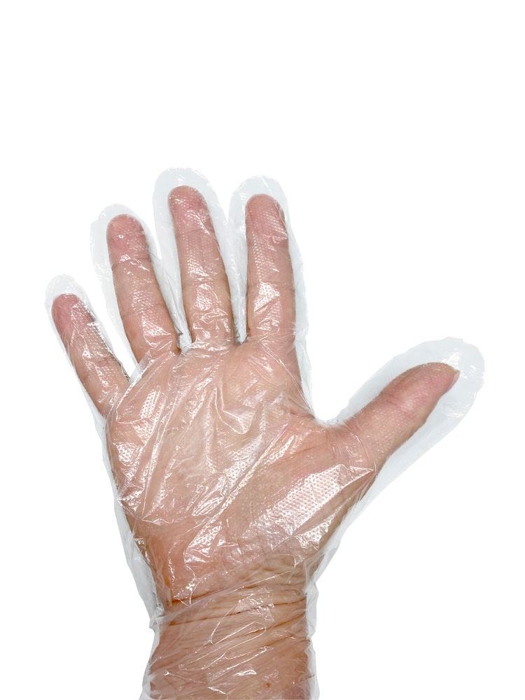 Puderfreie PE-Handschuhe