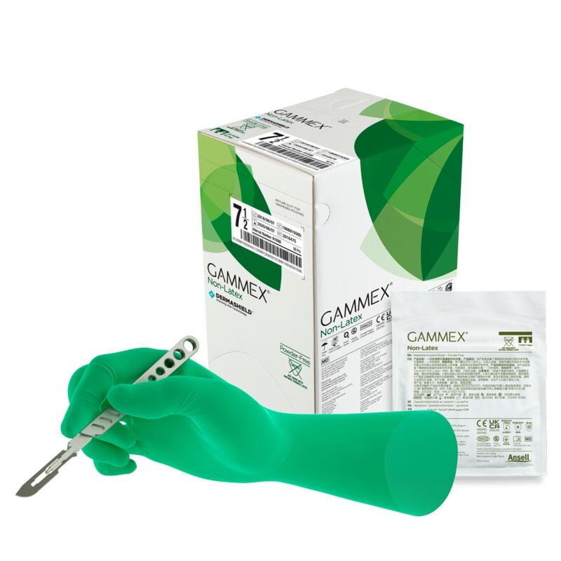 Ansell Gammex PF Dermaprene puderfreie Handschuhe