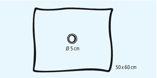 Hartmann selbstklebende Lochtücher Foliodrape® Protect